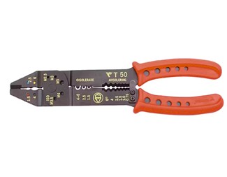 T50 Hobbytång 1,5-6 mm² rött handtag