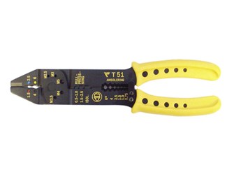 T50 Hobbytång 1,5-6 mm² rött handtag