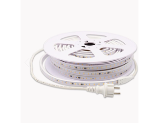 10m*15.5mm*6mm LED STRIP2700k 230V, IP65 ,520 lm/m, 65 lm/W