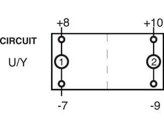 15A 24V, Röd LED x 2, Pil upp-ner.