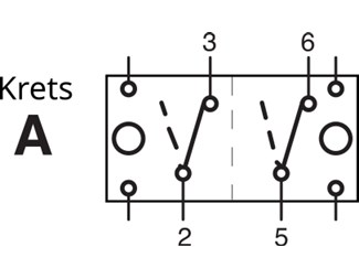 20A 12V, LED, utan symbol