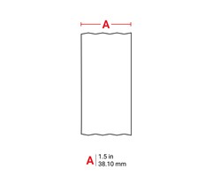 38,1mm bred x 91,44m lång