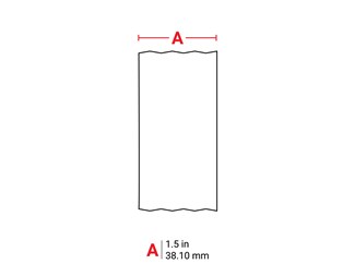 38,1mm bred x 91,44m lång