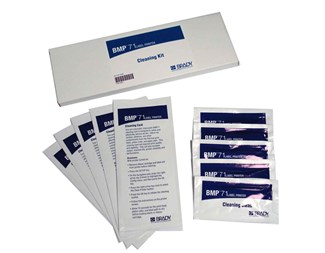 5 rengöringskort och 5 rengöringsvaddar