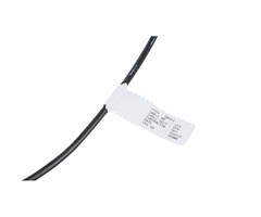 Vit 25,00 mm bred x 78,00 mm hög 1/55st