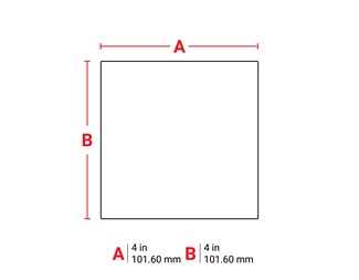 101,60 mm bred x 101,60 mm hög 3000st