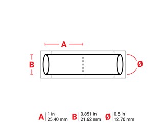 Gul dubbel 6-1 B-7641 25,40mm bred x 21,62mm hög 1/1000st