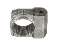 1-håls för singelmontage 10-13 mm, 1xM10 Aluminium 10st