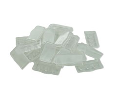 Horisontell dubbeltangent, transparent, 10st