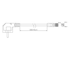 1,8m M12 till 230V Schuko