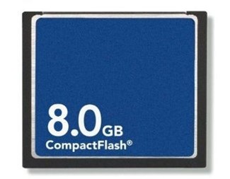 Minnesuppgradering, compact flash 8GB