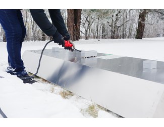 Värmetråg för kistgravar 1200 x 2550mm