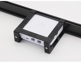 1U Svart 19" panel & fäste, Ubiquiti  UXG & UniFi Express