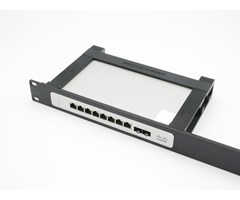 1U Svart 19" panel med fäste för Meraki MS130