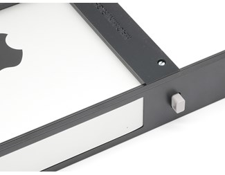 Svart 19" panel med fäste för Apple mac mini M1 2U