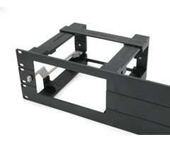 3U Svart 19" panel med fäste för Apple mac studio