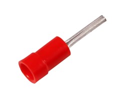 A0819SR/ Isolerad stiftkabelsko, 0,75 mm², 100st