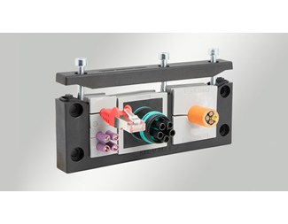 KEL-E2 V2A kabelgenomföringsram för 2 KT small, 10st