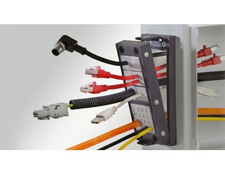 KEL-E2 V2A kabelgenomföringsram för 2 KT small, 10st