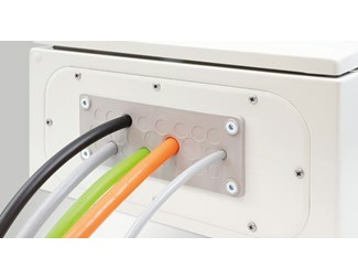 KEL-DPZ-FL21 25 Grey Cable entry plate 5 st