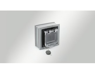 Insats stor inkl Keystone USB 3.0 med lock, svart