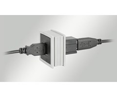 Insats stor inkl Keystone USB 3.0, svart