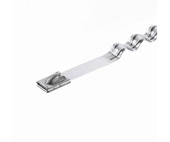 MLT4WH-LP Wave Cable Tie, SS 304, 362x7,9mm 50st