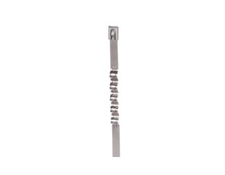 MLT4WH-LP Wave Cable Tie, SS 304, 362x7,9mm 50st