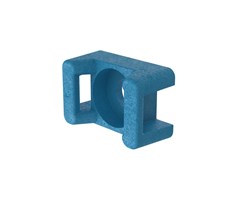 Blå TEFZEL,  21,7x50,3x9,5 mm, M4, 100st (S, LH)