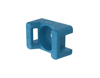 Blå TEFZEL,  21,7x50,3x9,5 mm, M4, 100st (S, LH)