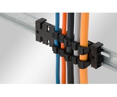 10 pac, Dragavlastning för 6 kablar, Snap-in för DIN, KZL 80