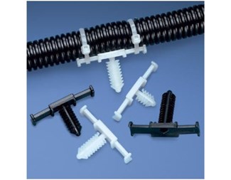 Harness cable tie mount, heat stabilized, black, 100st