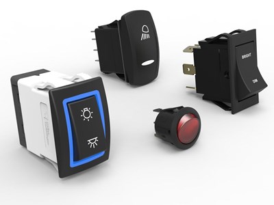 Strömställare - knappar för kräsna