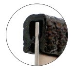 826-101/ Metallförstärkt svart 1-2mm EXM 50m